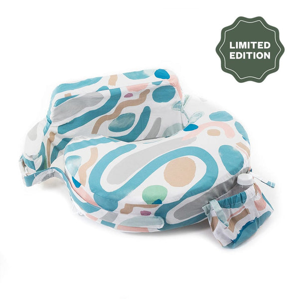 Super Deluxe Designer Nursing Pillow with 100 Organic Cotton Cover